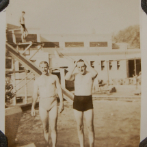 Quin and Norwell - colleagues of Ron Chapman at the Gezira Club, Cairo probably around 1942.
