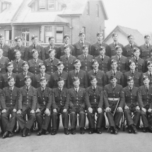UK TRAINING: B Flight No. 2 Squadron Newquay 1940 - Ron Chapman is 4th from left back row - the white flash on the side cap is for Aircrew trainee.
